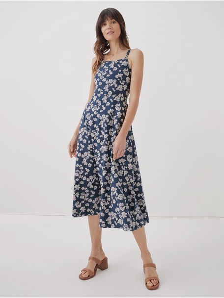 Pact Fit & Flare Midi Dress